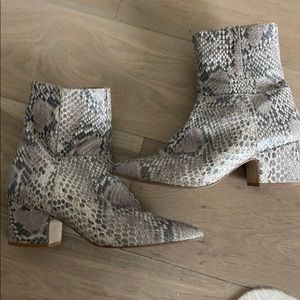 Matisse Snake Ankle Boots